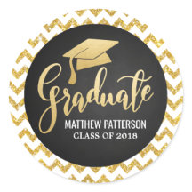 Script Faux Gold Foil Graduate Casquette Parties s