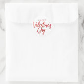 Sticker Rond Script Heureuse Sainte-Valentin (Sac)