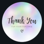 Sticker Rond script noir merci entreprise<br><div class="desc">belle conception de script noir. Vous pouvez customiser le texte et d'autres fonctions,  y compris la forme et la taille.</div>