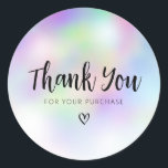 Sticker Rond script noir merci entreprise<br><div class="desc">belle conception de script noir. Vous pouvez customiser le texte et d'autres fonctions,  y compris la forme et la taille.</div>