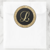 Sticker Rond Script or Monogram L (Sac)