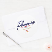 Sticker Rond Script Phoenix (Enveloppe)