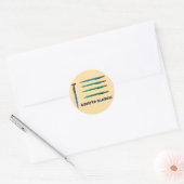 Sticker Rond Scripto Crayons mécaniques classiques (Enveloppe)