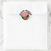 Sticker Rond Scrum Master - Agile Scrum Master Pig (Sac)