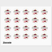 Sticker Rond Scruter le sucre (Feuille)