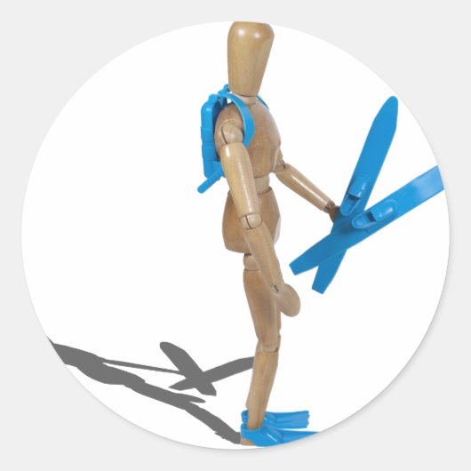 Sticker Rond ScubaEquipmentSkiis030111 (Devant)