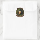 Sticker Rond Scuderia Vincero ! Méduse de Testa (Sac)