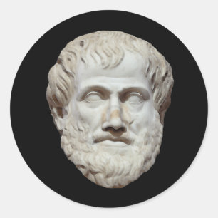 Sticker Rond Sculpture principale en Aristote