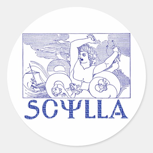 Sticker Rond Scylla (Devant)