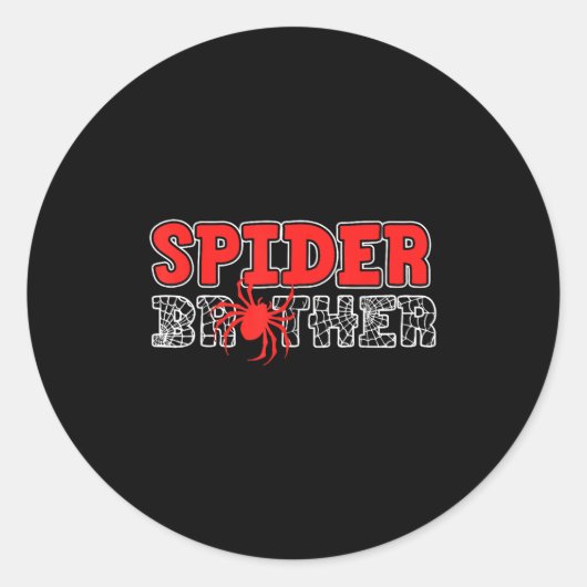 Sticker Rond Sder Brother Kid Sdey Birthday Matching Family Chr (Devant)