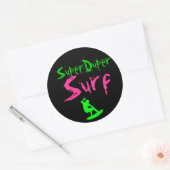 Sticker Rond sds, SuperDuper, Surf (Enveloppe)