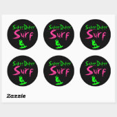 Sticker Rond sds, SuperDuper, Surf (Feuille)