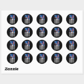 Sticker Rond Se battre (Feuille)