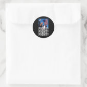 Sticker Rond Se battre (Sac)