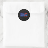 Sticker Rond Se contenter de Biden (Sac)