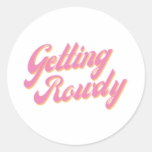 Sticker Rond Se déchaîner