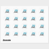 Sticker Rond Se faire harceler (Feuille)