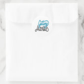 Sticker Rond Se faire harceler (Sac)