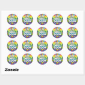 Sticker Rond se remettre (Feuille)
