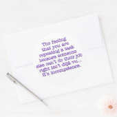 Sticker Rond Se répéter pour incompétence : Coworkers (Enveloppe)