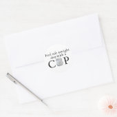 Sticker Rond Se sentir en sécurité ce soir ! (Enveloppe)