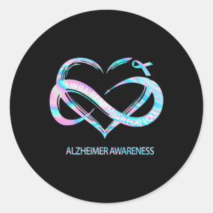Sticker Rond Se Souviendra De Vous Alzheimer Sensibilisation Cu