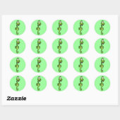Sticker Rond Sea Dragon (Feuille)