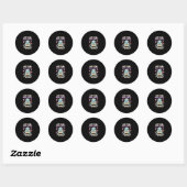 Sticker Rond Sea Reptile Turtle Lovers Just A Girl Who Loves Tu (Feuille)