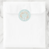 Sticker Rond Sea Shell | Beach Wedding (Sac)