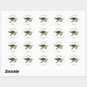Sticker Rond Sea turtle cartoon (Feuille)