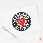 Sticker Rond Seaboard Air Line Railway Heart Logo (Enveloppe)