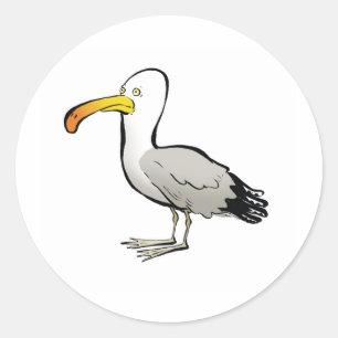 Sticker Rond Seagull au naturel