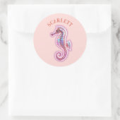 Sticker Rond Seahorse (Sac)