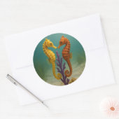 Sticker Rond Seahorse Serenade (Enveloppe)