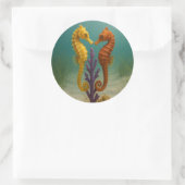 Sticker Rond Seahorse Serenade (Sac)