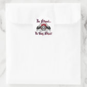 Sticker Rond Seaman Vikings Soyez Peur... (Sac)