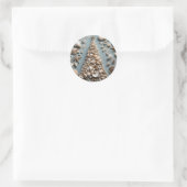 Sticker Rond Seashell Coastal Christmas Tree (Sac)