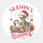Sticker Rond Season's Readings  (Devant)