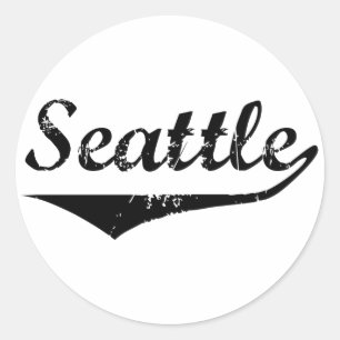 Sticker Rond Seattle