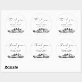 Sticker Rond Seattle Merci Favor 3" (feuille de 6) (Feuille)