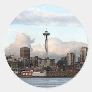 Sticker Rond Seattle Washington