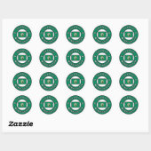 Sticker Rond Seattle Washington (Feuille)