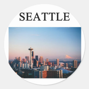 Sticker Rond SEATTLE washington