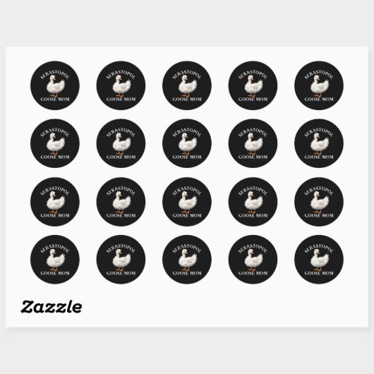 Sticker Rond Sebastopol Goose Maman (Feuille)
