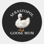 Sticker Rond Sebastopol Goose Maman (Devant)