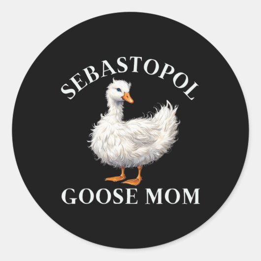 Sticker Rond Sebastopol Goose Maman (Devant)