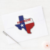 Sticker Rond Secede Texas (Enveloppe)