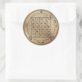 Sticker Rond Second Pentacle de Saturne (Sac)