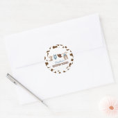 Sticker Rond Second Rodeo Western Cowboy 2e anniversaire (Enveloppe)