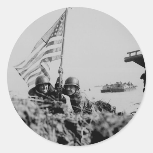Sticker Rond Seconde Guerre mondiale (Devant)